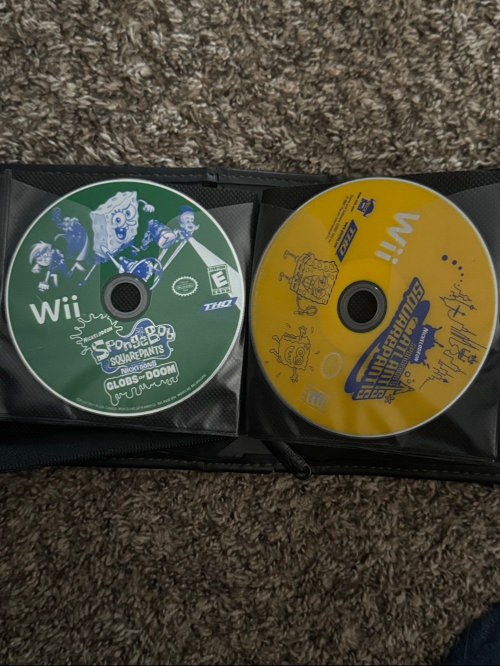 SpongeBob Atlantis & Globs Of Doom Wii Games Discs Only